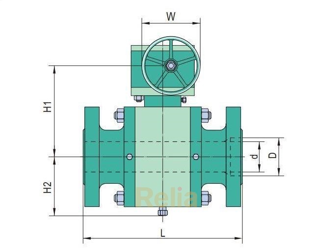 10 inch ball valve dimensions