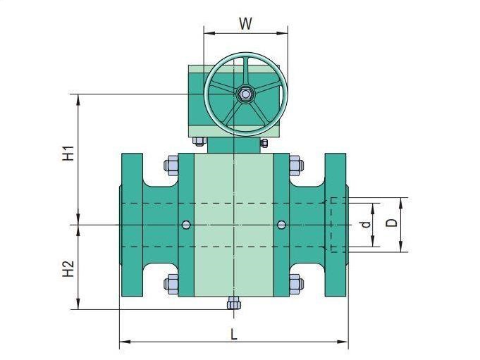 30 inch ball valve dimensions