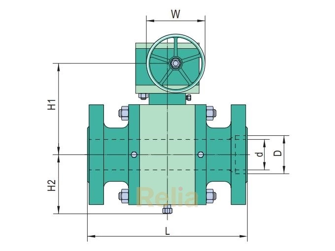 34 inch ball valve dimensions