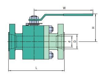 4 inch ball valve dimensions