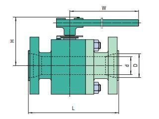 6 inch ball valve dimensions