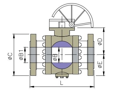 ball valve face to face dimensions