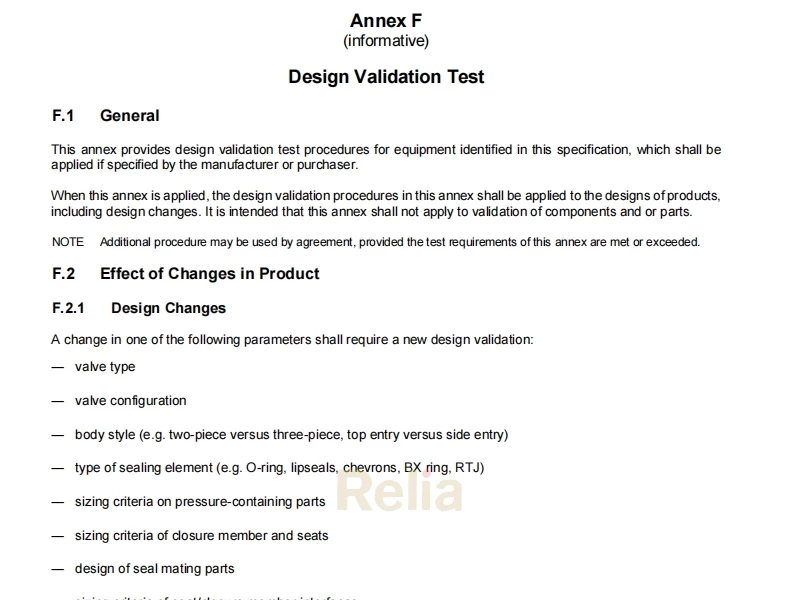 API 6D annex F