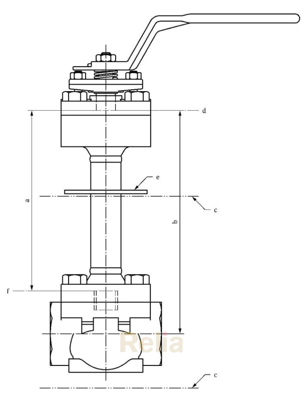 valve with extended bonnet