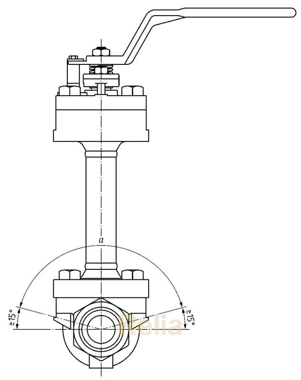 Figure 3 — Recommended bonnet orientation for cold box installation