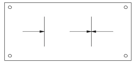 Typical Identification Plate for a Valve with One Seat Unidirectional and One Seat Bidirectional