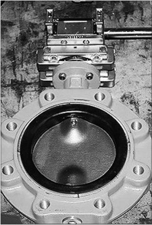 Figure 10-6. Buttery Valve with Mechanical Locking Device.