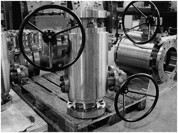 Figure 9-2.&nbsp;(a) In-Line 4" 900 Class Double Block and Bleed Ball Valve Trunnion Mounted Side Entry