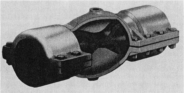 Figure 3-91. Pinch Valve, Fluid-Pressure Operated. (Courtesy of RKL Controls, Inc.)