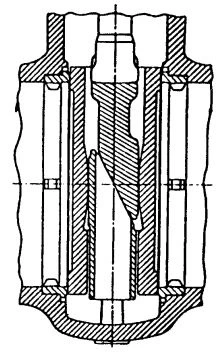 Figure 3-26. Scrap View of Parallel Gate Valve Showing Double-Disc Closure Member with Wedging Mechanism. 