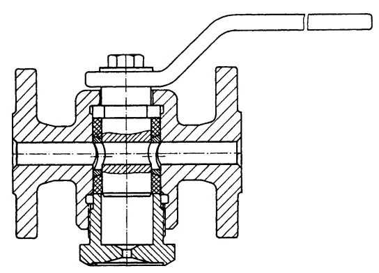 Figure 3-50. Cylindrical Plug Valve with Packing Sleeve. 