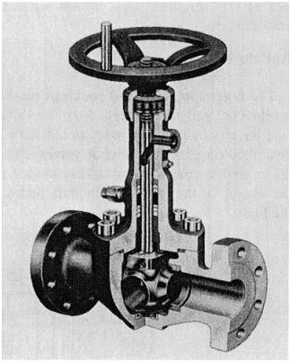 Figure 3-66. Ball Valve with Cam Mechanism to Seat and Unseat Ball.